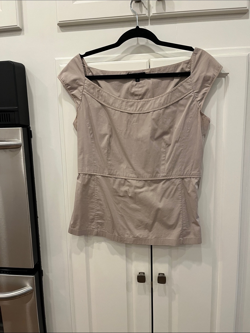 Narciso Rodriguez Peplum Cotton Top Size 12